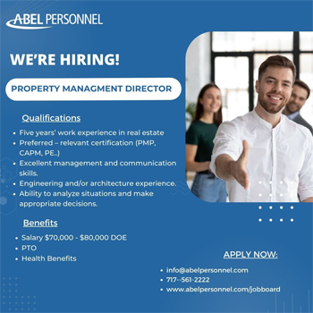 Current Opening - Job placement in Harrisburg PA - Abel Personnel